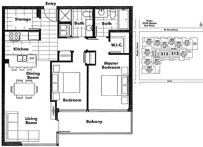 Floor plan 312