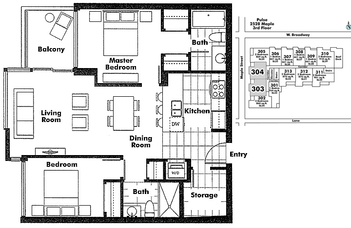 Floor plan 304