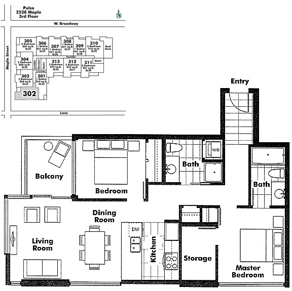 Floor plan 302