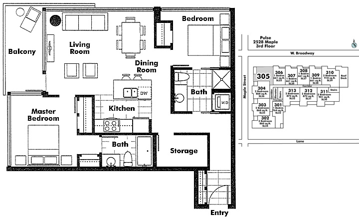 Floor plan 305