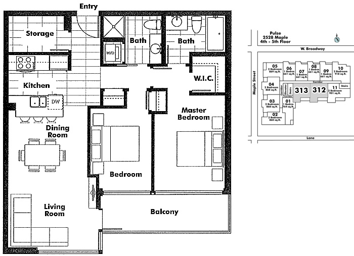 Floor plan 513