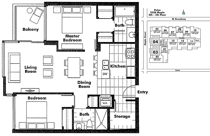 Floor plan 504