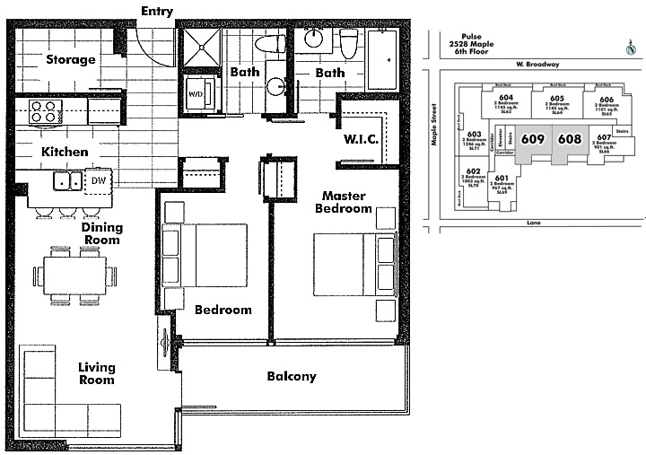 Floor plan 608