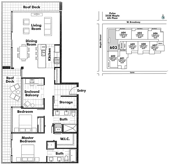 Floor plan 603