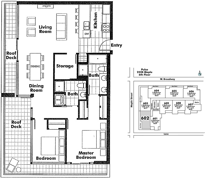 Floor plan 602