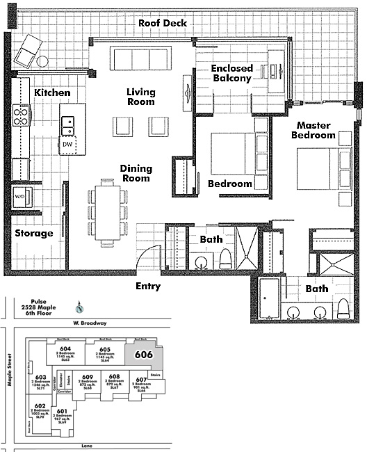 Floor plan 606