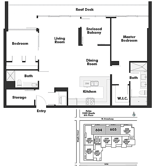 Floor plan 604