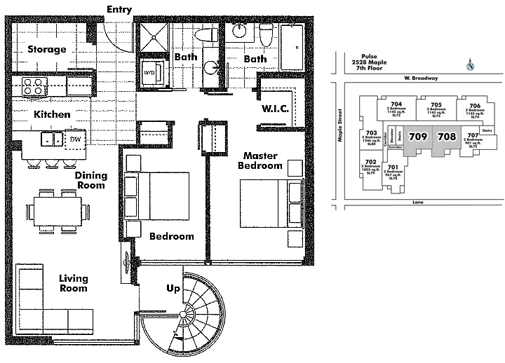 Floor plan 708