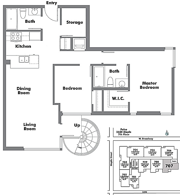 Floor plan 707