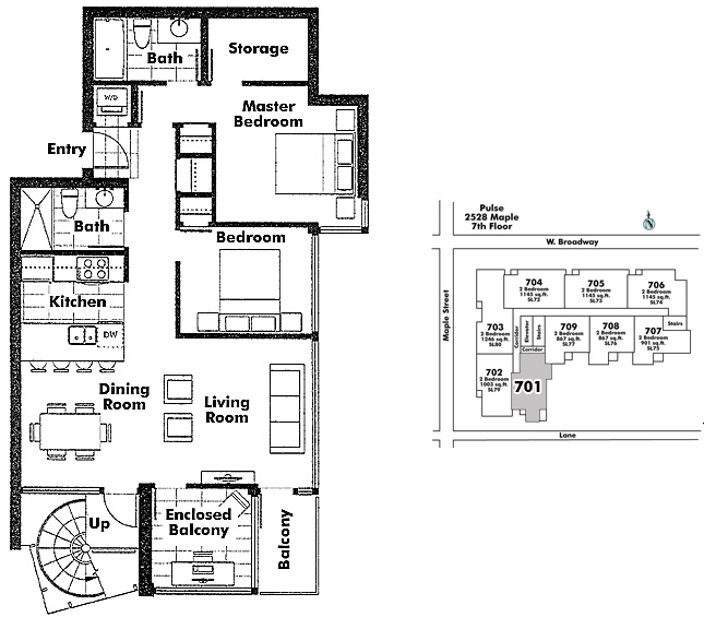 Floor plan 701