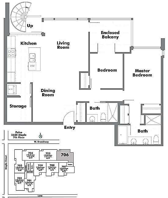 Floor plan 706