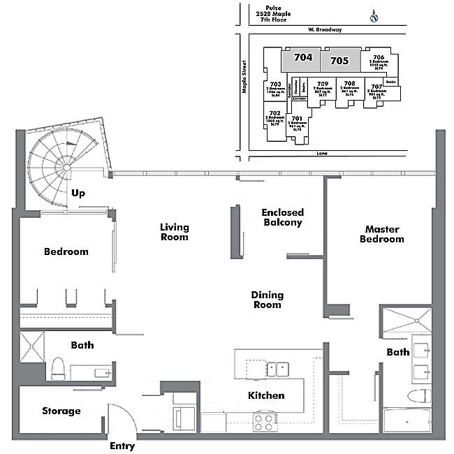 Floor plan 704