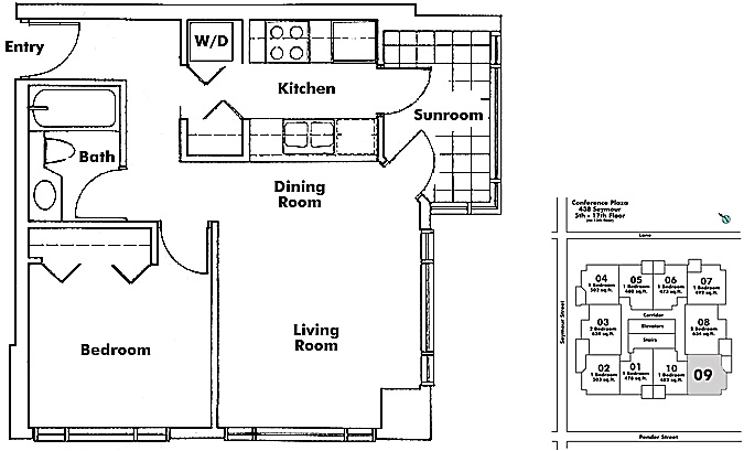 Floor plan 709