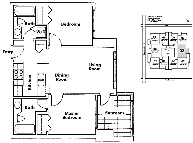 Floor plan 708