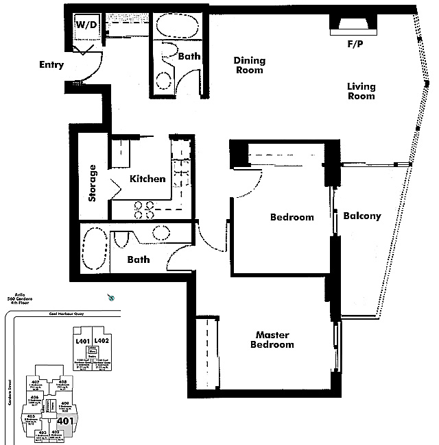 Floor plan 401