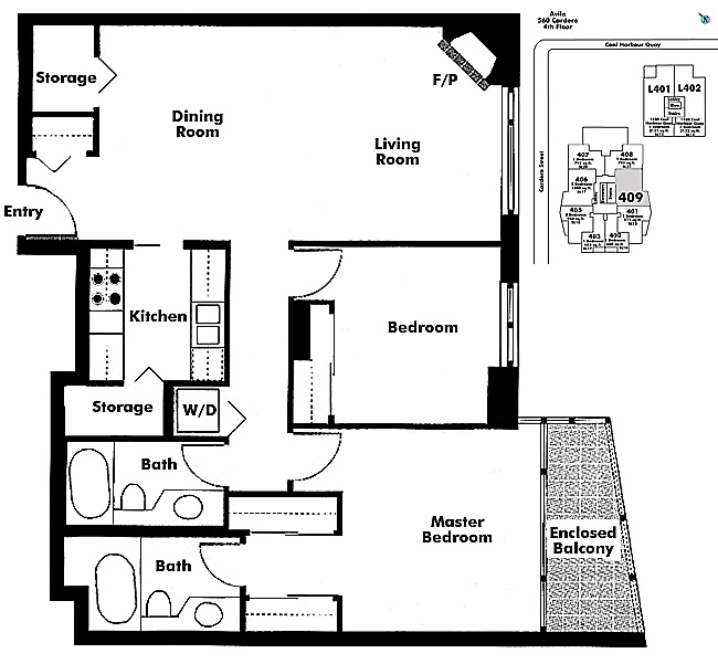 Floor plan 409