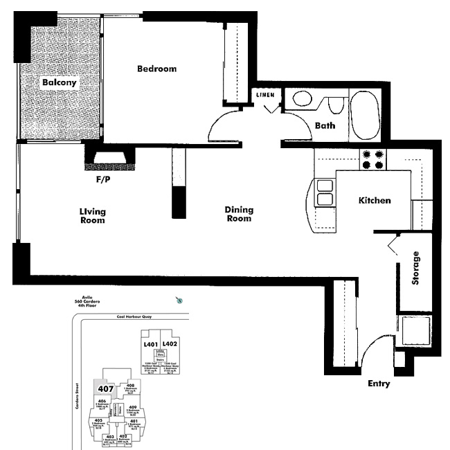 Floor plan 407