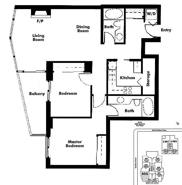 Floor plan 405