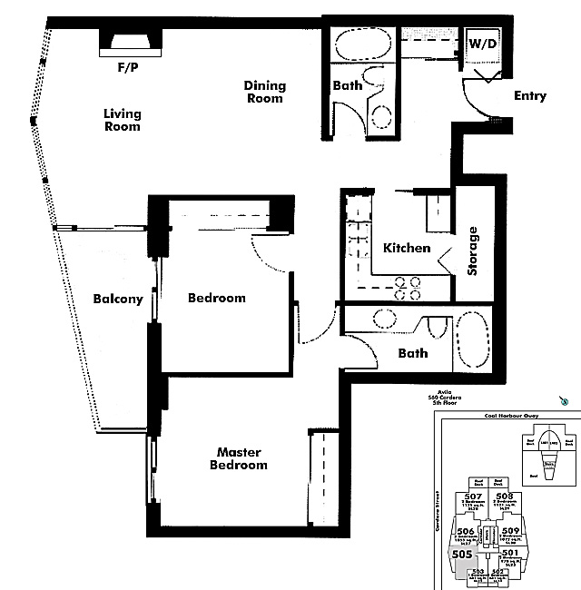 Floor plan 505