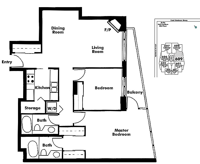 Floor plan 609