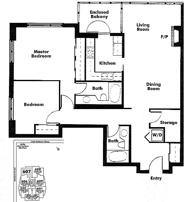 Floor plan 607