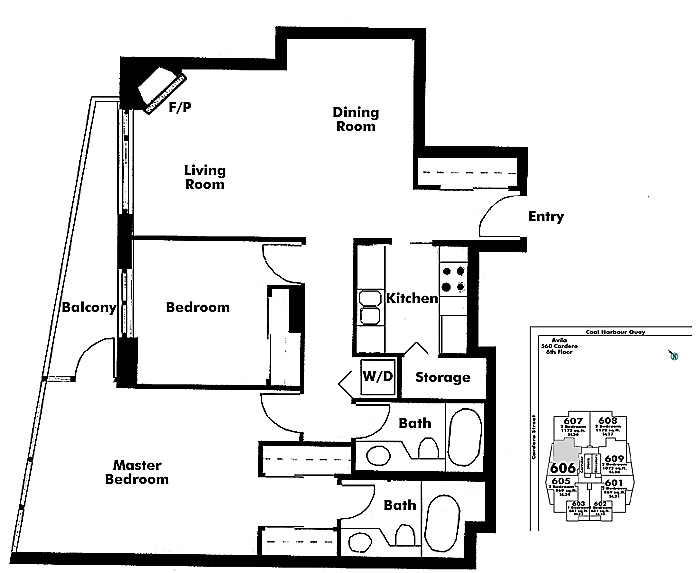 Floor plan 606