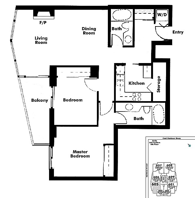 Floor plan 605