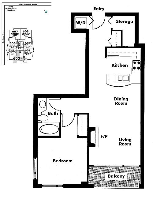 Floor plan 603