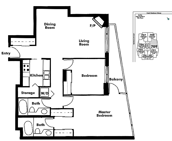 Floor plan 709