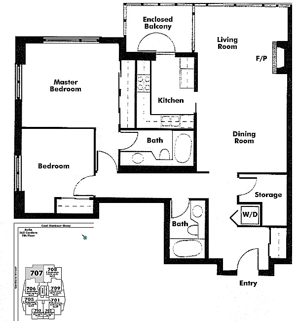 Floor plan 707