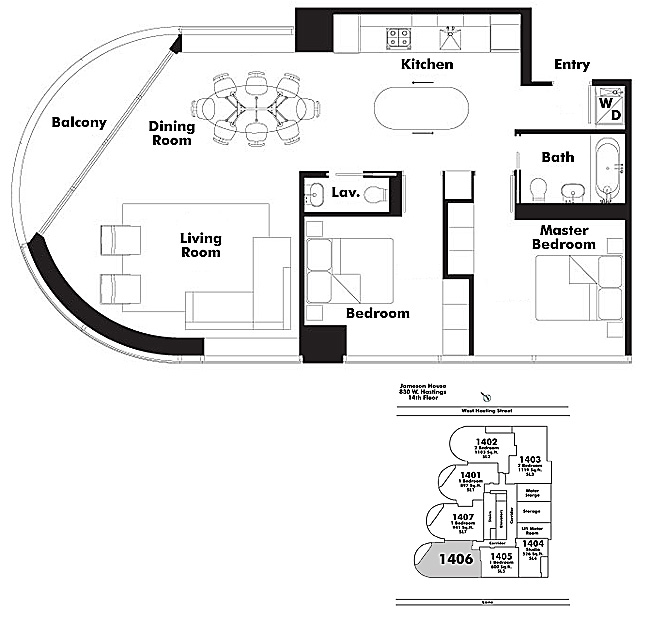 Floor plan 1406