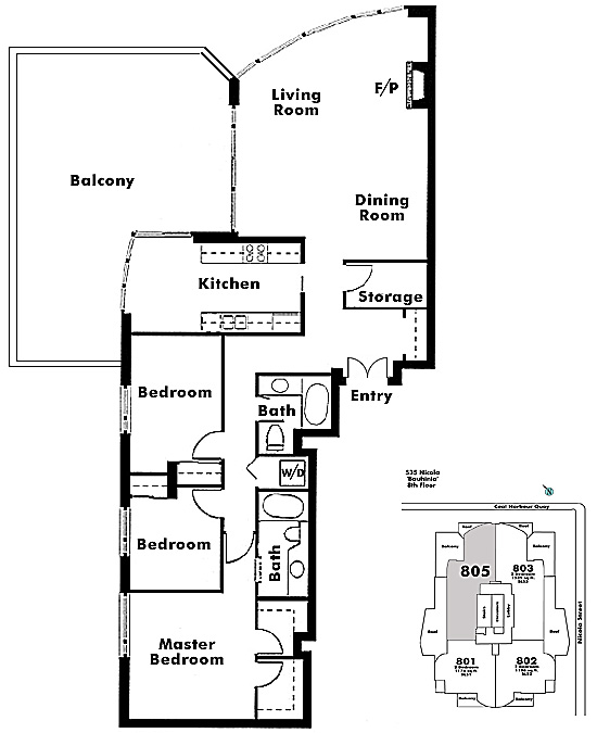 Floor plan 805