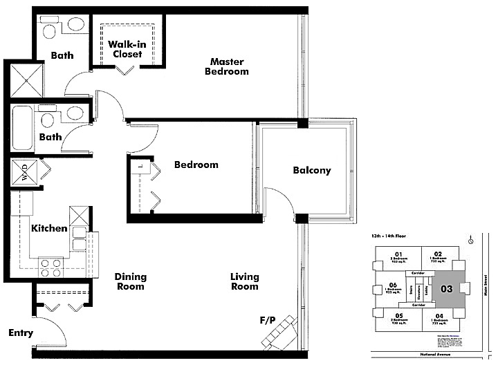 Floor plan 1403
