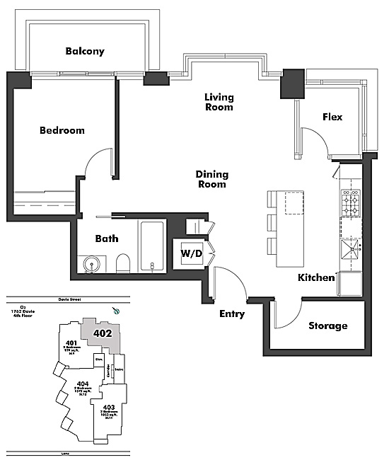 Floor plan 402