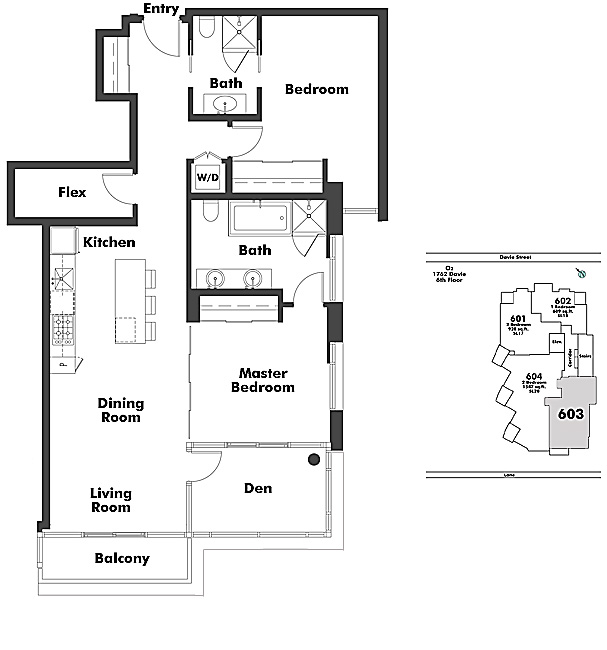 Floor plan 603