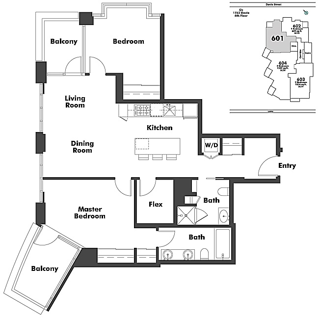 Floor plan 601