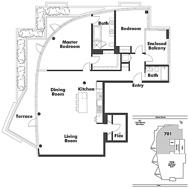 Floor plan 701