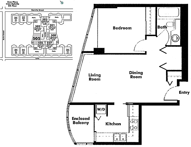 Floor plan 505