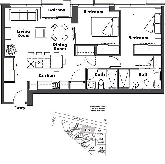 Floor plan 302