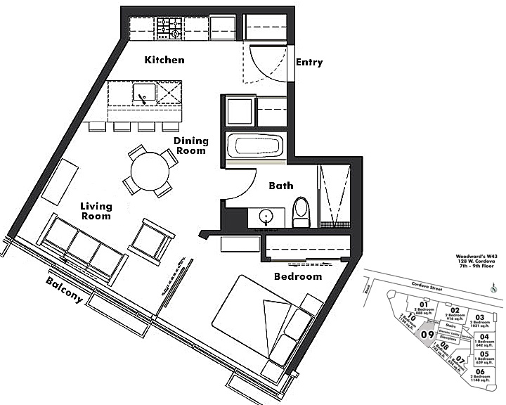 Floor plan 809