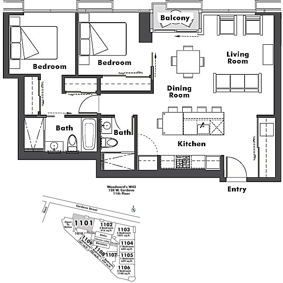 Floor plan 1101
