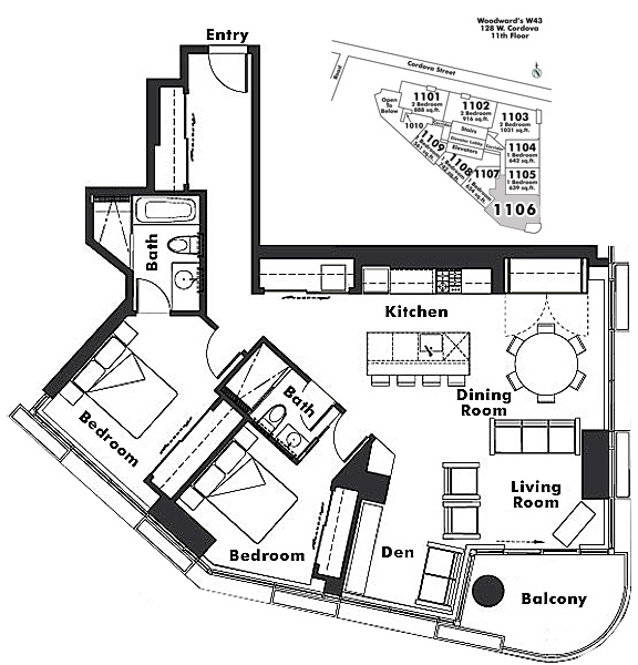 Floor plan 1106