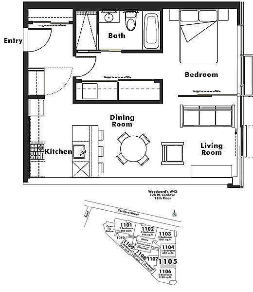 Floor plan 1105