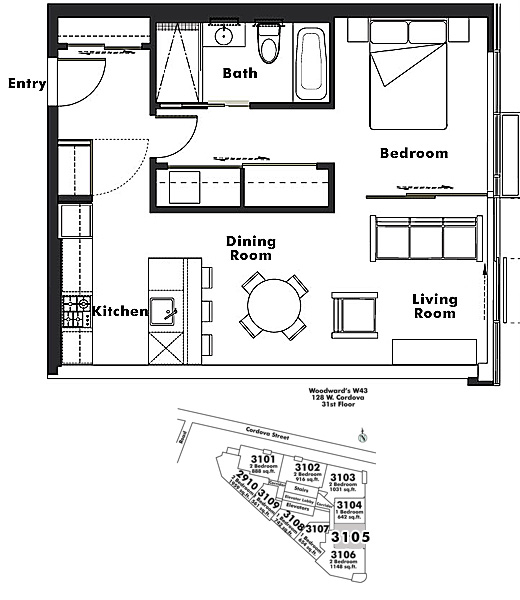 Floor plan 3105