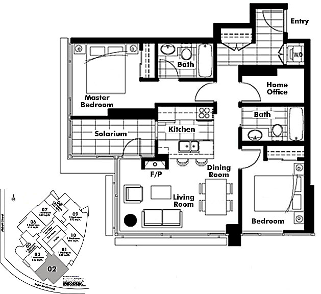Floor plan 602