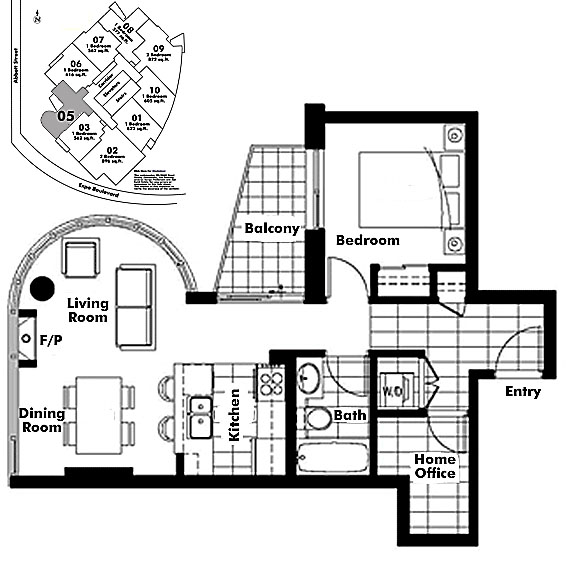 Floor plan 705