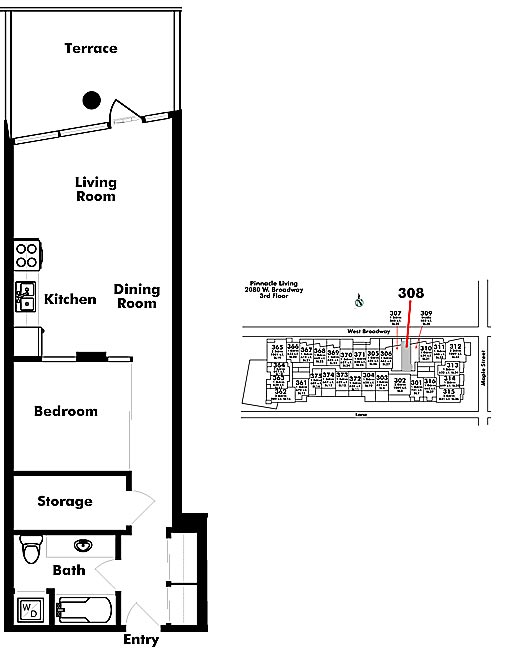Floor plan 308
