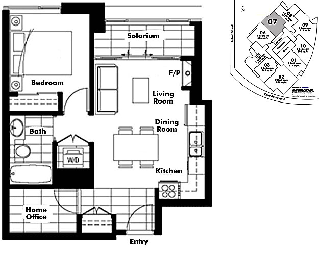 Floor plan 607