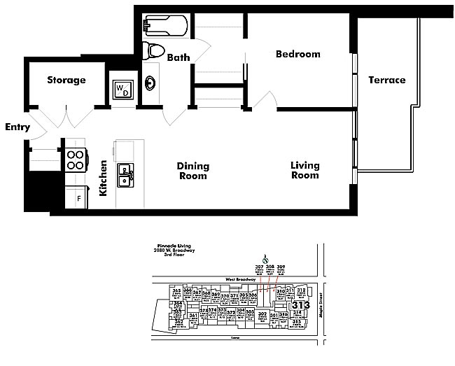 Floor plan 313
