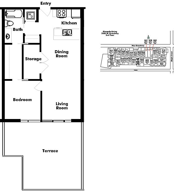 Floor plan 304